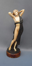 Art deco bronzed for sale  BIDEFORD