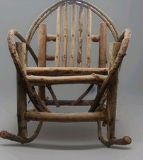 Rustic wood rocking for sale  Cuyahoga Falls