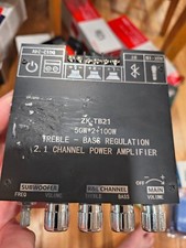 Módulo amplificador de potência digital ZK-TB21 2.1 canais Bluetooth 50W*2+100W, usado comprar usado  Enviando para Brazil