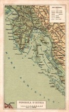 Croazia cartina penisola usato Croazia cartina penisola usato  Asti