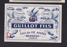 Ancienne étiquette alcool d'occasion  France