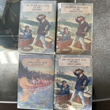 Lot of 4 - Motor Boat Club + Canoe By H Irving Hancock 1909-1912 DJ HC First Ed. comprar usado Lot of 4 - Motor Boat Club + Canoe By H Irving Hancock 1909-1912 DJ HC First Ed. comprar usado  Enviando para Brazil