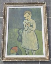 Usado, Pablo Picasso "L'enfant Au Pigeon" Grand Tableau Encadré Reproduction  comprar usado  Enviando para Brazil