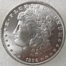 Quente! 1892-CC Morgan prata $1 (dólar) AU+++, usado comprar usado  Enviando para Brazil