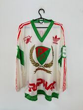 CAMISA DE HÓQUEI FARJESTAD GAME MATCH WORN CUP #5 LOOB ADIDAS VINTAGE TAMANHO L ADULTO, usado comprar usado  Enviando para Brazil
