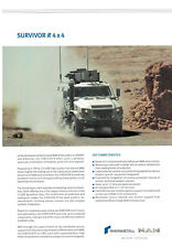 RHEINMETALL MAN SURVIVOR R 4x4 2014 MILITARY VEHICLE BROCHURE PROSPEKT FOLDER na sprzedaż  PL