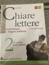 Chiare lettere letteratura usato  Foggia