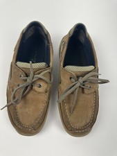 Mocassim casual Sperry Top Sider juvenil infantil tamanho 5M couro marrom moc toe, usado comprar usado  Enviando para Brazil