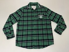 Camisa masculina manga longa Harry Potter digna de bolo botão para cima flanela Sonserina M comprar usado  Enviando para Brazil