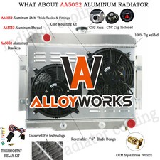 Kit de ventilador de cobertura de radiador 3 fileiras conversão Jeep CJ5 CJ6 CJ7 Chevy V8 1972-1986 comprar usado  Enviando para Brazil