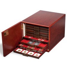Usado, Leuchtturm 301415 Gabinete de monedas para 10 bandejas de monedas estándar, Aca comprar usado  Enviando para Brazil