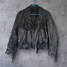Jaqueta de motociclista Harley Davidson couro franja Apache tamanho 40W vintage anos 90, usado comprar usado  Enviando para Brazil