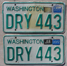 Washington license plates for sale  Fallon