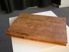 deska do krojenia sztorcowa, Buk, naturalny, brązowa, ręcznie robiona 41×29×3,5  na sprzedaż  PL