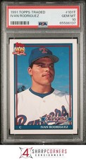 1991 TOPPS TRADED #101T IVAN RODRIGUEZ RC RANGERS HOF PSA 10 comprar usado  Enviando para Brazil