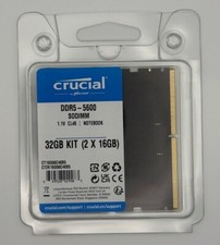 Kit Crucial 32GB 2 x 16GB 262-Pin DDR5 SODIMM 5600 PC5 44800 memória para laptop, usado comprar usado  Enviando para Brazil