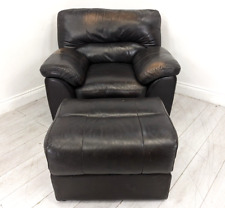 Armchair dark brown for sale  BRISTOL