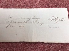 Autograph arthur wellesley for sale  WIMBORNE