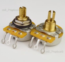 Usado, Potenciômetro de eixo dividido de latão C*S pote 250K/500K para guitarra elétrica 1 peça/10 peças comprar usado  Enviando para Brazil