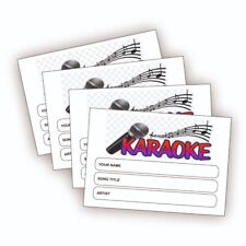 Karaoke request slips for sale  CREDITON
