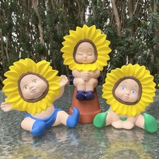 Estatuetas vintage de cerâmica multicoloridas caprichosas peculiar bebê girassóis conjunto de 3, usado comprar usado Estatuetas vintage de cerâmica multicoloridas caprichosas peculiar bebê girassóis conjunto de 3, usado comprar usado  Enviando para Brazil