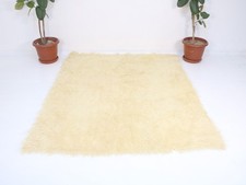 Tapete de pele de carneiro vintage tecido à mão lã marfim natural 5,5x6,6 pés comprar usado Tapete de pele de carneiro vintage tecido à mão lã marfim natural 5,5x6,6 pés comprar usado  Enviando para Brazil