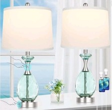 set 2 glass lamps for sale set 2 glass lamps for sale Derby