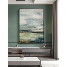Mural decorativo de tela abstrato estilo nicho textura pintura a óleo feito à mão comprar usado  Enviando para Brazil