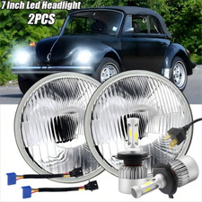 Kit de faróis de feixe Hi/Lo projetor LED redondo 7" polegadas para 1950-1979 Beetle AAA comprar usado  Enviando para Brazil