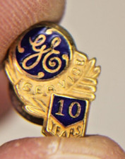 GE General Electric Service 10 anos de serviço pino de lapela turbina engenharia tecnologia comprar usado  Enviando para Brazil