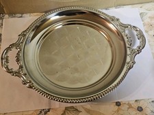 Silbertablett rund griff gebraucht kaufen Silbertablett rund griff gebraucht kaufen  Frauenau