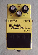 1983 Boss SD-1 Super OverDrive Pedal ~ Etiqueta preta ~ FEITO NO JAPÃO comprar usado  Enviando para Brazil