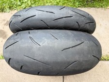 Pair motorcycle tyres for sale  CREWE