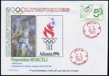 ARGÉLIA - Capa - Atletismo - Noureddine Morceli - Campeões Olímpicos - Argélia comprar usado  Enviando para Brazil