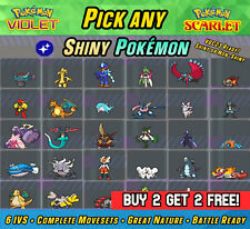 Pokemon Scarlet and Violet 🌟 SHINY POKEMON 6IV • MUITO BOM ESTADO Battle Ready • COMPRE 2 GANHE 2 comprar usado  Enviando para Brazil
