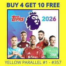 Usado, Coleção de cartas colecionáveis TOPPS Premier League 2026 - AMARELO PARALELO #001 - #357 comprar usado  Enviando para Brazil