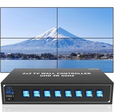 Controlador de parede de vídeo 4K60 2x2 com entradas HDMI 2.0 USB TV controlador de parede S099, usado comprar usado  Enviando para Brazil