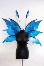 Fantasia de asas de fada azul cosplay elfo borboleta floresta iridescente Halloween comprar usado  Enviando para Brazil