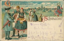 Ansichtskarte schwalm 1904 gebraucht kaufen  Eggenstein-Leopoldshafen