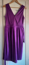 Pleated purple dress for sale  SHEFFIELD