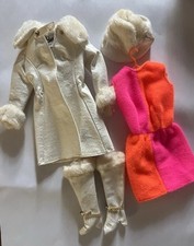 Conjunto Roupa Barbie Vermelha Branca N' Quente #1491 Vintage 1969 Era MOD comprar usado  Enviando para Brazil