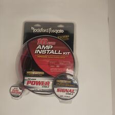 Rockford Fosgate 10 AWG AMP kit de instalação 17 pés cabo de alimentação 16 pés cabo de sinal comprar usado  Enviando para Brazil