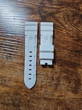 Relógio Panerai 22/20mm branco acordeão OEM borracha logotipo cirúrgico pulseira de mergulho comprar usado  Enviando para Brazil