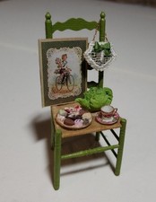 Cadeira de chá miniatura para casa de bonecas 1:12 comprar usado  Enviando para Brazil