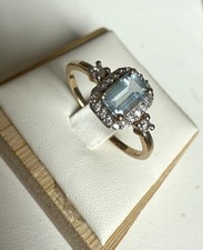 9ct gold aquamarine for sale  BRISTOL