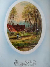 Cartão postal antigo de aniversário início dos anos 1900 flores raras fazenda arado Alemanha  comprar usado Cartão postal antigo de aniversário início dos anos 1900 flores raras fazenda arado Alemanha  comprar usado  Enviando para Brazil