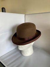 Brown bowler hat for sale  DROITWICH