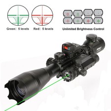 Kit de mira telescópica 4 em 1 4-16x50 EG, laser de ponto, mira reflexa, laser verde, offset R comprar usado  Enviando para Brazil