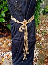 Macrame biege tie for sale  CLACTON-ON-SEA