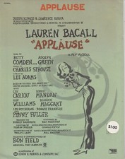 Applause lauren bacall for sale  BASINGSTOKE